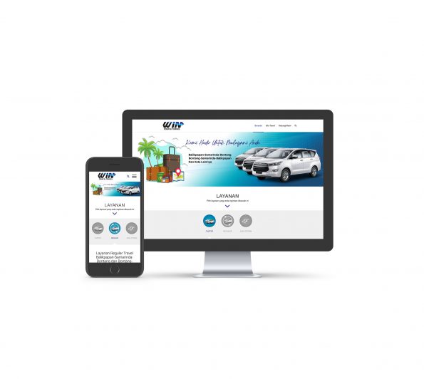 desain website Wintravel balikpapan